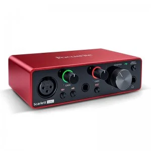 Focusrite Vocaster One Interfaz Audio Streaming Podcast 1 Canal Loopback