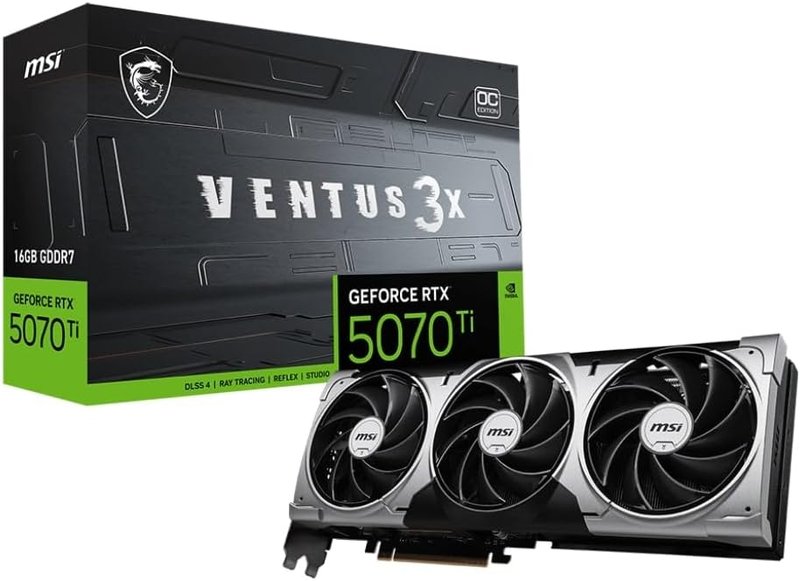 MSI GeForce RTX 5070 Ti Ventus 3X 16G OC