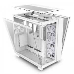 NZXT H9 Elite Dual Chamber Cristal Templado ATX Blanco