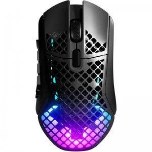 SteelSeries Aerox 9 Wireless 18K DPI Ultraligero MMO 12 Botones