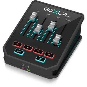 TC Helicon GO XLR MINI Mesa Mezclas Streaming 4 Canales Motorizados USB