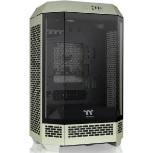 Thermaltake The Tower 300 Cristal Templado mATX Verde